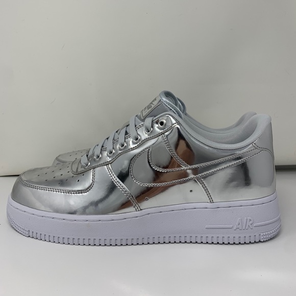 Nike Air Force One Liquid Metal Chrome - Picture 3 of 9